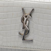 Saint Laurent Mini Croc Embossed Leather Monogram Sunset Wallet on Chain Secondhand