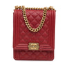 Chanel Quilted Caviar North South Boy Flap Secondhand