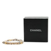 Chanel Silver Plated Enamel Logo Bracelet Secondhand