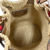 Prada Mini Raffia Effect Crochet Bucket Bag Secondhand