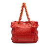 Prada Vernice Gaufre Chain Tote Secondhand