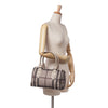 Burberry Smoke Check Coated Canvas Chester Boston Bag Secondhand