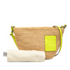 LOEWE Raffia and Calfskin Slit Pochette Crossbody Secondhand