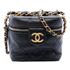 Chanel CC Quilted Calfskin Vanity Case with Chain Secondhand