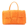 Bottega Veneta Small Shearling Intrecciato Arco Tote Secondhand