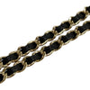 Chanel Fringe Denim Mood Clutch with Chain Secondhand