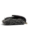 Chanel Fringe Denim Mood Clutch with Chain Secondhand