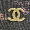 Chanel Fringe Denim Mood Clutch with Chain Secondhand
