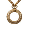 Chanel Gold Plated Loupe Magnifying Glass Pendant Necklace Secondhand