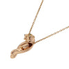 Cartier 18K Rose Gold Onyx and Tsavorite Garnet Panthère de Cartier Pendant Necklace Secondhand