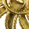 Chanel CC Gold Plated Sun Motif Brooch Secondhand