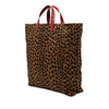 Fendi Leopard Printed Canvas Shopping Tote Secondhand
