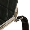 Chanel CC Quilted Lambskin Kiss Lock Frame Top Handle Bag Secondhand