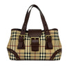 Burberry Haymarket Check Coated Canvas Handbag Secondhand