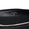 Chanel CC Quilted Caviar Double Pocket Zip Pouch Secondhand