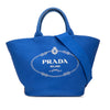Prada Medium Canvas Canapa Logo Convertible Shopping Tote Secondhand