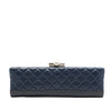 Chanel CC Quilted Lambskin Pearl Evening Baguette Clutch Secondhand