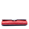 Chanel Tricolor Quilted Lambskin Wallet on Chain Secondhand
