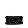 Chanel Satin Diamante Camellia Clutch with Chain Secondhand
