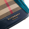 Burberry Prorsum House Check Canvas and Suede Fringe Bucket Bag Secondhand