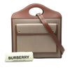 Burberry Medium Lizard Embossed Leather Pocket Satchel Secondhand