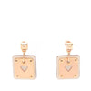 Hermès Gold Plated Swift As De Coeur Push Back Earrings Secondhand