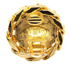 Chanel Gold Plated CC Crystal Clip On Earrings Secondhand