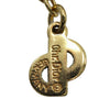 Dior Gold Plated Strass Heart Pendant Necklace Secondhand