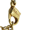 Dior Gold Plated Strass Heart Pendant Necklace Secondhand
