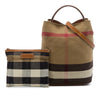 Burberry Medium Mega Check Canvas Ashby Bucket Bag Secondhand