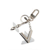 Louis Vuitton Silver Resin LV Twist Key Ring Secondhand
