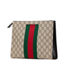 Gucci GG Supreme Web Clutch Secondhand