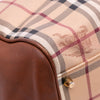 Burberry Small Leather Trimmed Haymarket Check Coated Canvas Canterbury Tote Secondhand