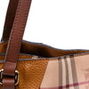 Burberry Small Leather Trimmed Haymarket Check Coated Canvas Canterbury Tote Secondhand