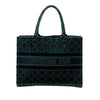 Dior Medium Embroidered Velvet Cannage Book Tote Secondhand