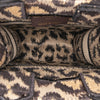 Dior Mizza Mini Embroidered Canvas Leopard Vertical Book Tote Secondhand