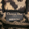 Dior Mizza Mini Embroidered Canvas Leopard Vertical Book Tote Secondhand