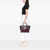 Prada Bicolor Glace Calf Twin Pocket Double Handle Satchel Secondhand