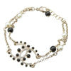 Chanel Gold Plated CC Faux Pearl Rhinestones Bracelet Secondhand
