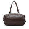 Celine Lambskin Triple Zip Shoulder Bag Secondhand