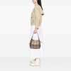 Burberry Small Haymarket Check Coated Canvas and Calfskin Canterbury Tote Secondhand
