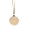 Chanel CC Gold Plated Resin and Strass Clear Dome Hologram Glitter Pendant Necklace Secondhand
