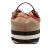Burberry Medium Mega Check Canvas Ashby Bucket Bag Secondhand
