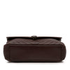 Saint Laurent Large Sheepskin Chevron Monogram College Satchel Secondhand