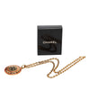 Chanel CC Gold Plated Enamel Sun Medallion Pendant Necklace Secondhand
