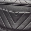 Chanel Chevron Lambskin Stitched Chain Top Handle Flap Secondhand
