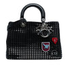 Dior Medium Metallic Tweed Patch Diorissimo Satchel Secondhand