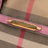 Burberry Small Leather Trimmed House Check Canvas Bridle Orchard Satchel Secondhand
