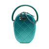 Chanel Quilted Metallic Caviar Rainbow Hardware Oval Camera Bag Secondhand