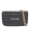 Celine Matelasse Goatskin Monochrome Chain Shoulder Bag Secondhand